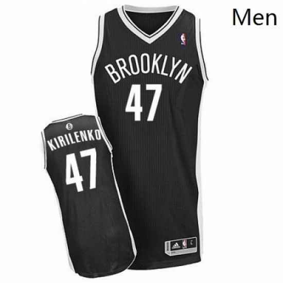 Revolution 30 Nets 47 Andrei Kirilenko Black Road Stitched NBA Jersey